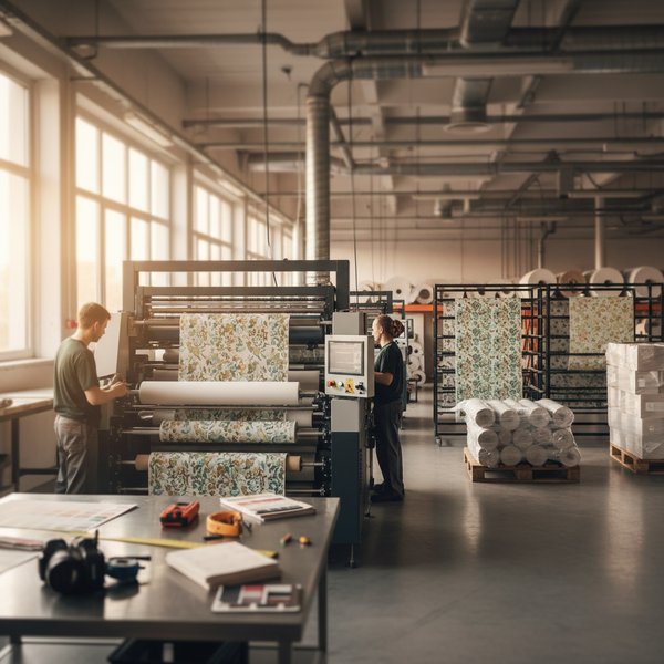 Linia druku cyfrowego fototapet KOMAR - kontakty do polskich producentów tapet PKD 1724Z