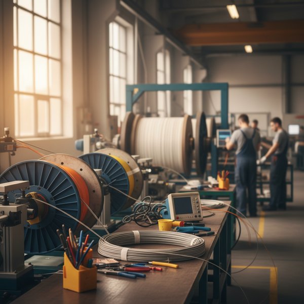 Wizualizacja branży producentów kabli światłowodowych - kontakty B2B w bazie Baza producentów kabli światłowodowych