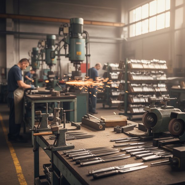 Linia produkcji sztućców stalowych - kontakty do polskich producentów nożowniczych i sztućców PKD 2571Z