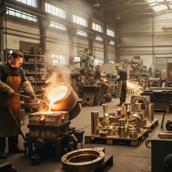 Wizualizacja branży odlweni niestandardowych metali nieżelaznych - baza B2B