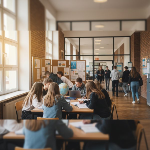 Wizualizacja branży gimnazjów - kontakty B2B w bazie Baza gimnazjów