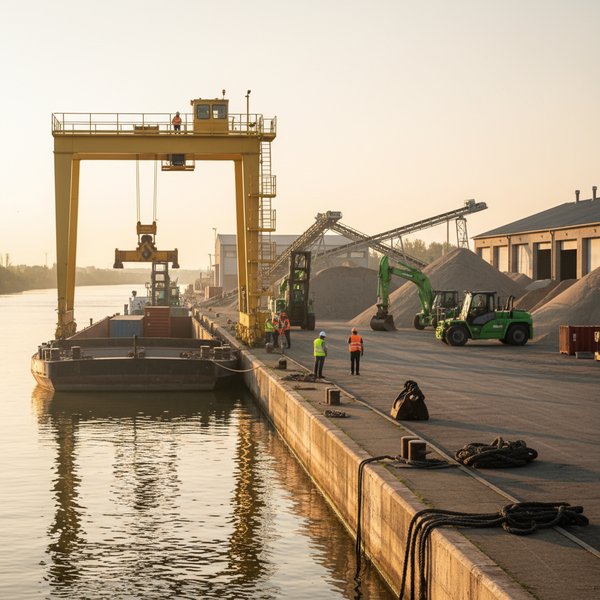 Wizualizacja branży operatorów przeładunkowych w portach śródlądowych - baza B2B
