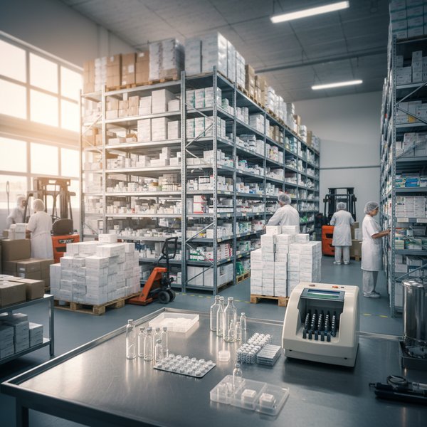 Magazyn farmaceutyczny z lekami w chłodni - kontakty do polskich hurtowni farmaceutycznych PKD 4646Z