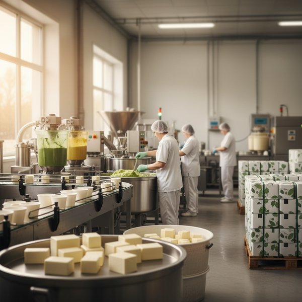 Wizualizacja branży producentów roślinnych substytutów dla jaj, nabiału i innych produktów mlecznych - baza B2B