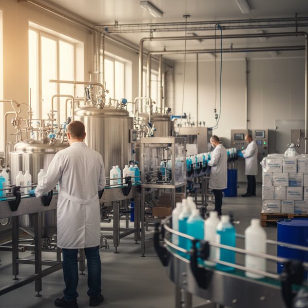 Wizualizacja branży producentów środków dezynfekujących - kontakty B2B w bazie Baza producentów środków dezynfekujących