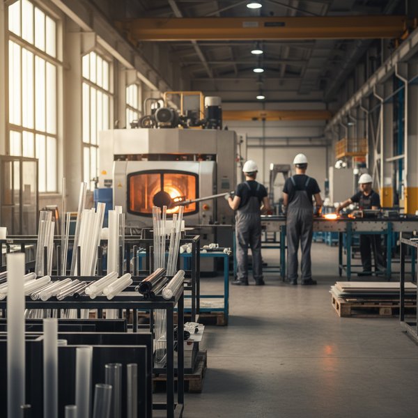 Wizualizacja branży producentów szkła technicznego - kontakty B2B w bazie Baza producentów szkła technicznego