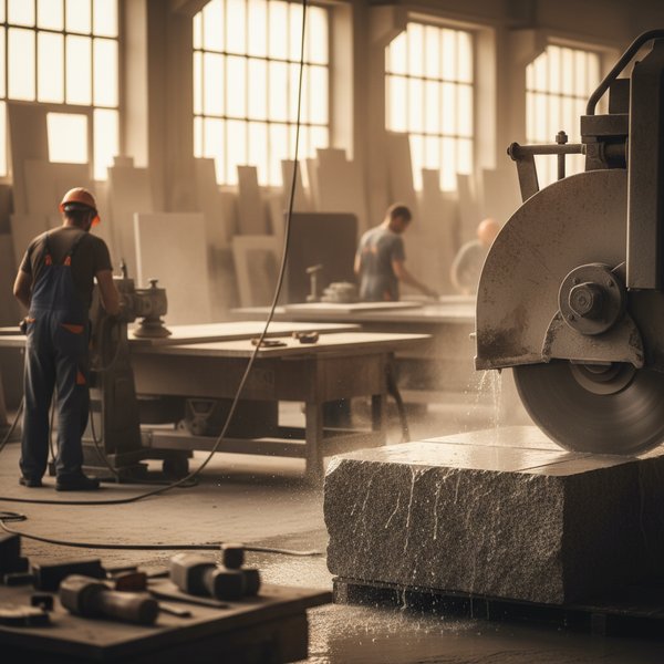 Wizualizacja branży firm cięcia, formowania i obróbki kamienia - baza B2B
