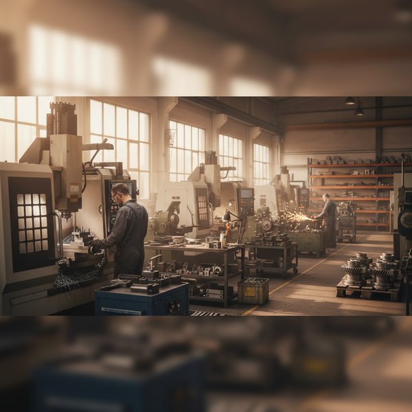 Wizualizacja branży firm obróbki mechanicznej elementów metalowych - baza B2B