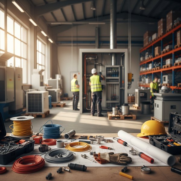 Wizualizacja branży firm wykonujących pozostałe instalacje budowlane - baza B2B