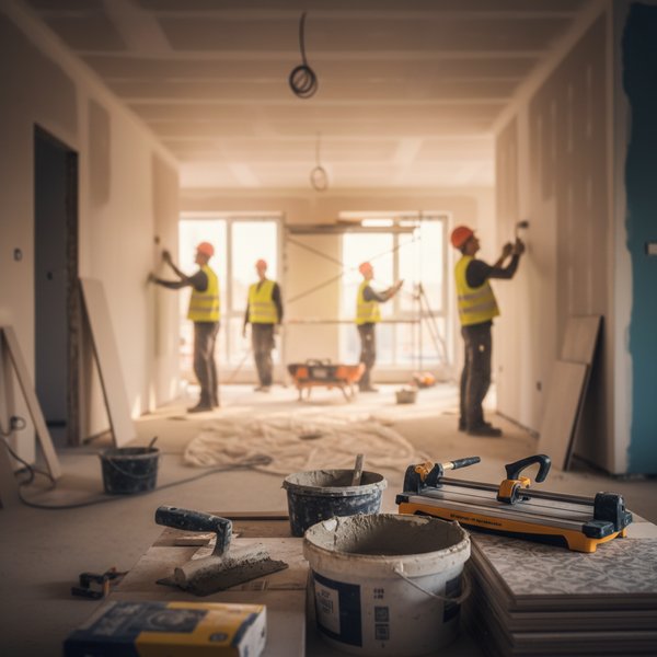 Wizualizacja branży firm wykonywanie pozostałych robót budowlanych wykończeniowych - baza B2B