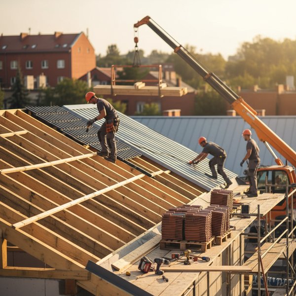 Wizualizacja branży firm wykonujących konstrukcje i pokrycia dachowe - baza B2B