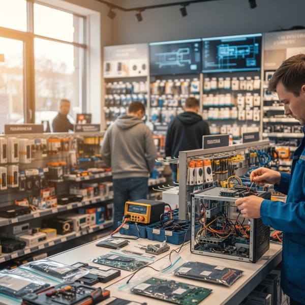 Wizualizacja branży sklepów z narzędzi technologii informacyjnej i komunikacyjnej - baza B2B