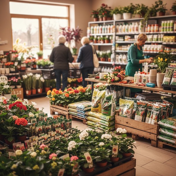 Wizualizacja branży sklepów z kwiatów, roślin, nasion, nawozów i środków ochrony roślin - baza B2B