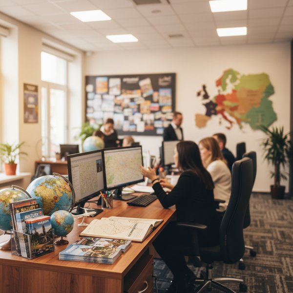Wizualizacja branży biur agentów turystycznych - kontakty B2B w bazie Baza biur agentów turystycznych