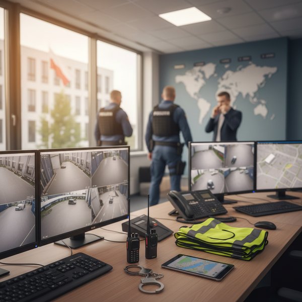 Wizualizacja branży firm ochroniarskich - kontakty B2B w bazie Baza firm ochroniarskich