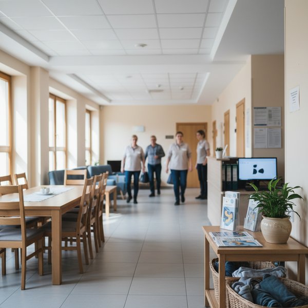 Wizualizacja branży pośredników pomocy społecznej z zakwaterowaniem - baza B2B