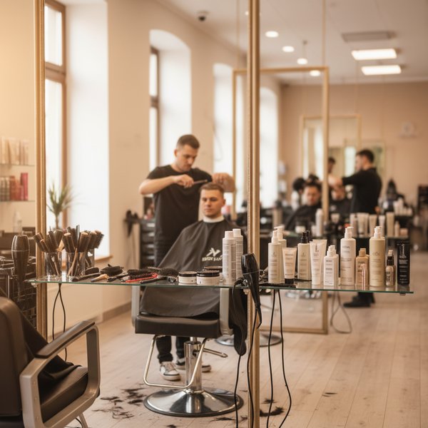 Wizualizacja branży zakładów fryzjerskich - kontakty B2B w bazie Baza zakładów fryzjerskich