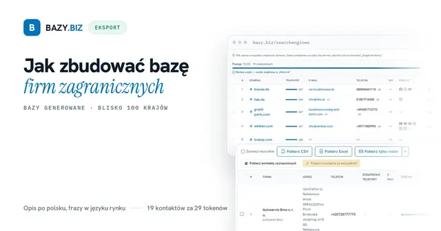Jak zbudować bazę kontaktów do firm zagranicznych
