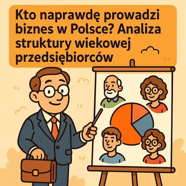 Kto naprawdę prowadzi biznes w Polsce? Analiza struktury wiekowej przedsiębiorców 2025