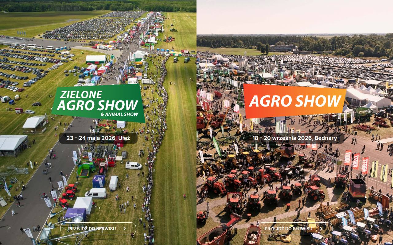 Strona targów AGRO SHOW