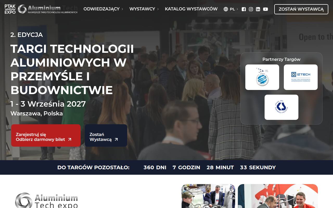 Strona targów Aluminium Tech
