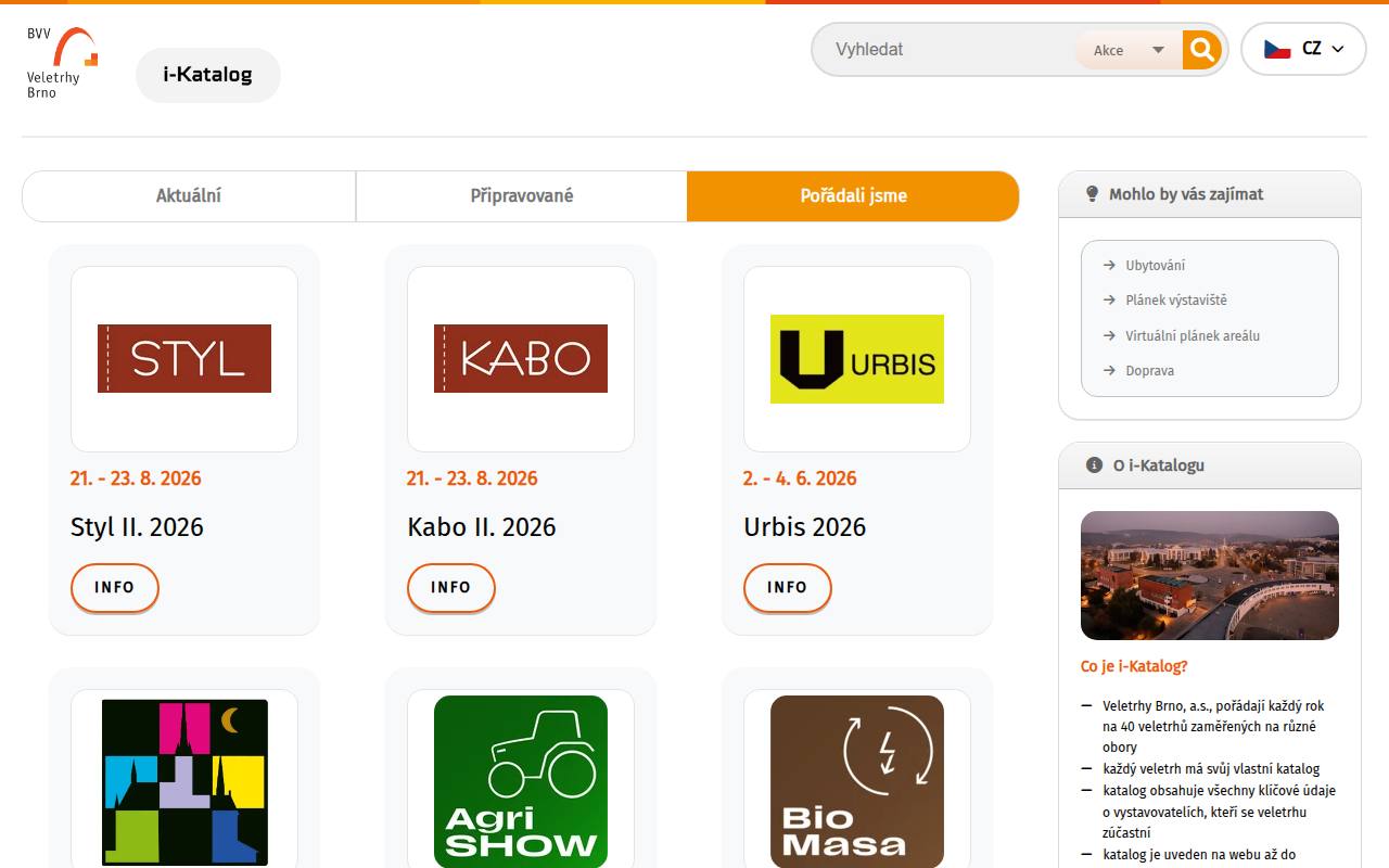 Strona targów AMPER