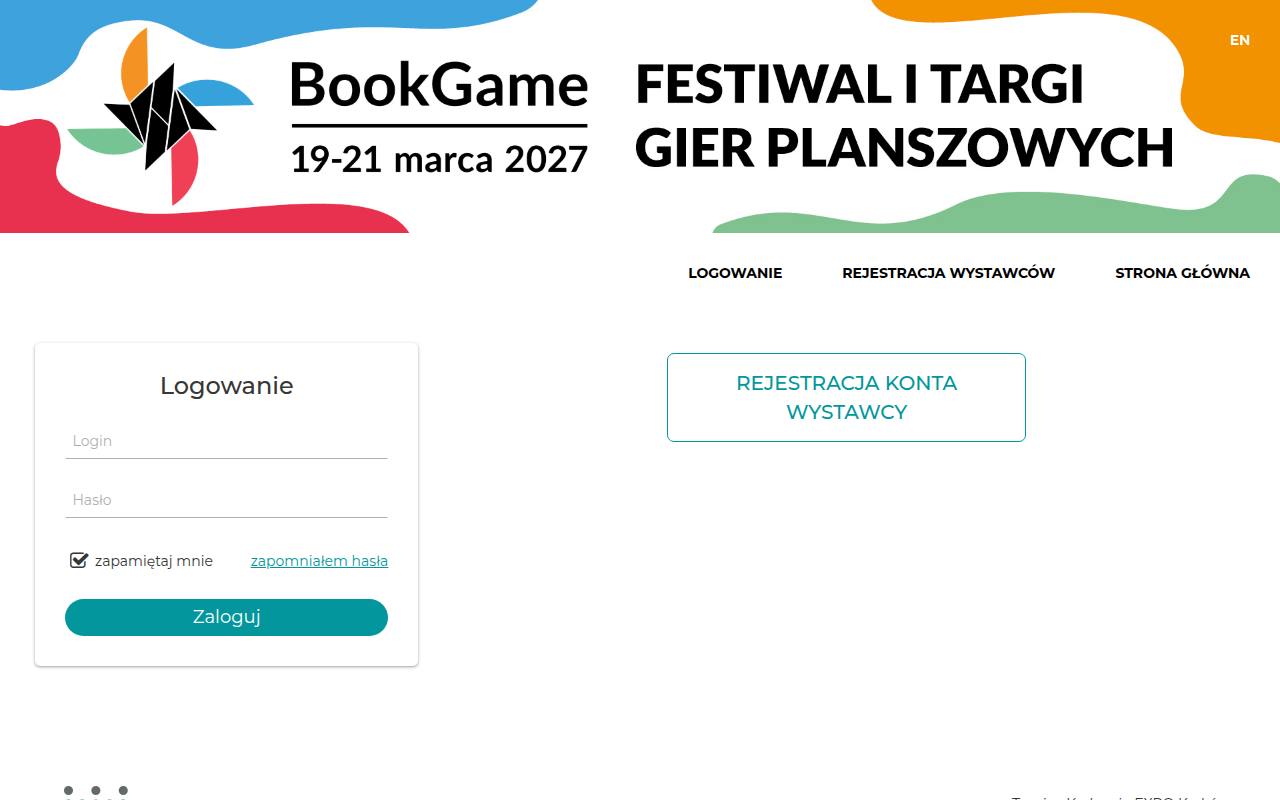 Strona targów BookGame