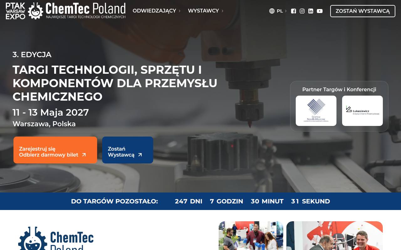 Strona targów ChemTEC Poland
