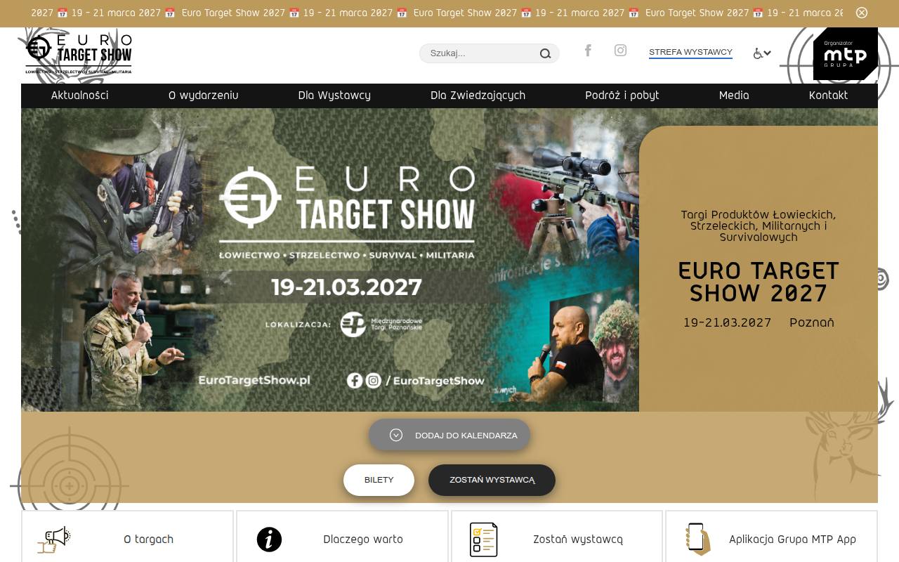 Strona targów Euro Target Show