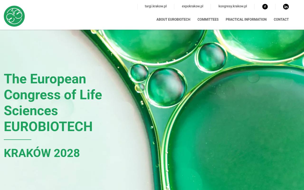 Strona targów EUROBIOTECH