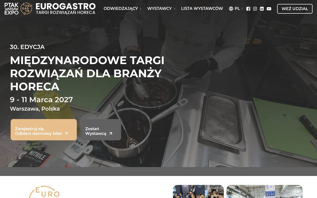 Strona targów EuroGastro