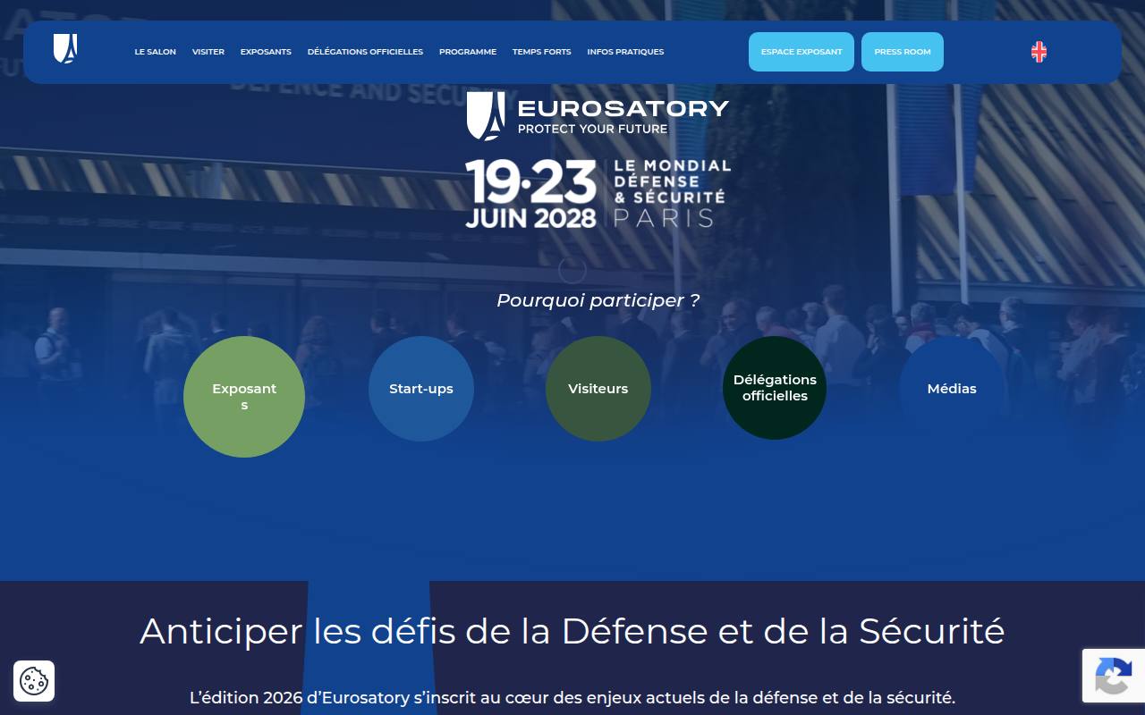 Strona targów Eurosatory