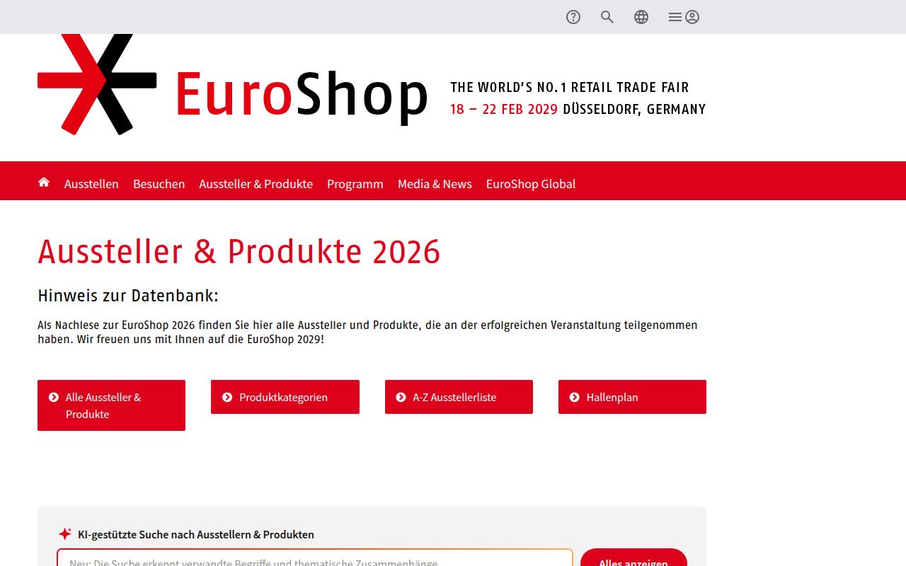 Strona targów EuroShop