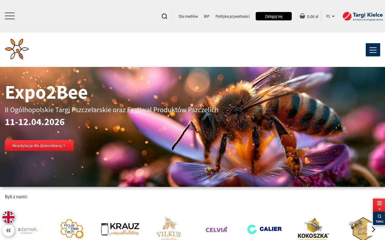 Strona targów Expo2Bee