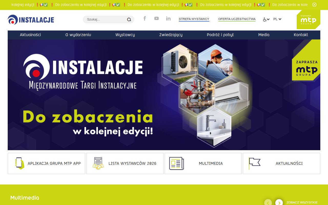Strona targów INSTALACJE