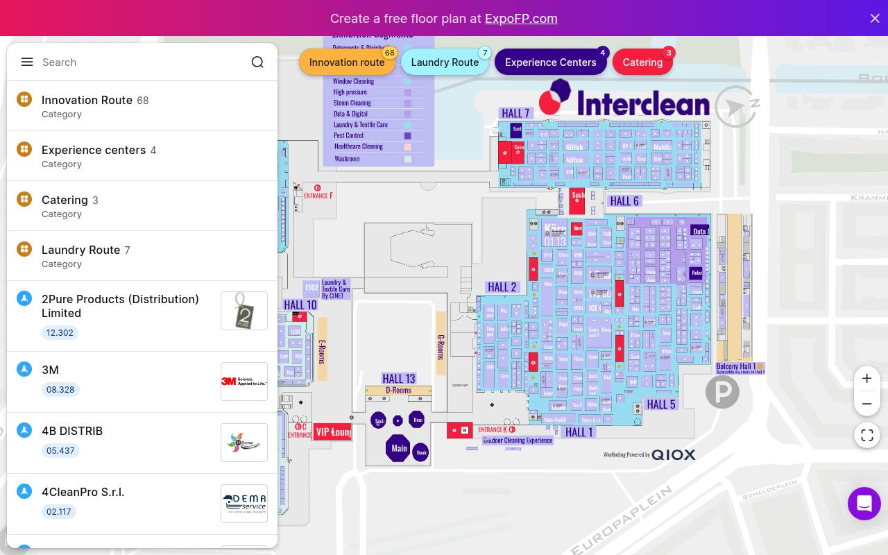 Strona targów Interclean Amsterdam