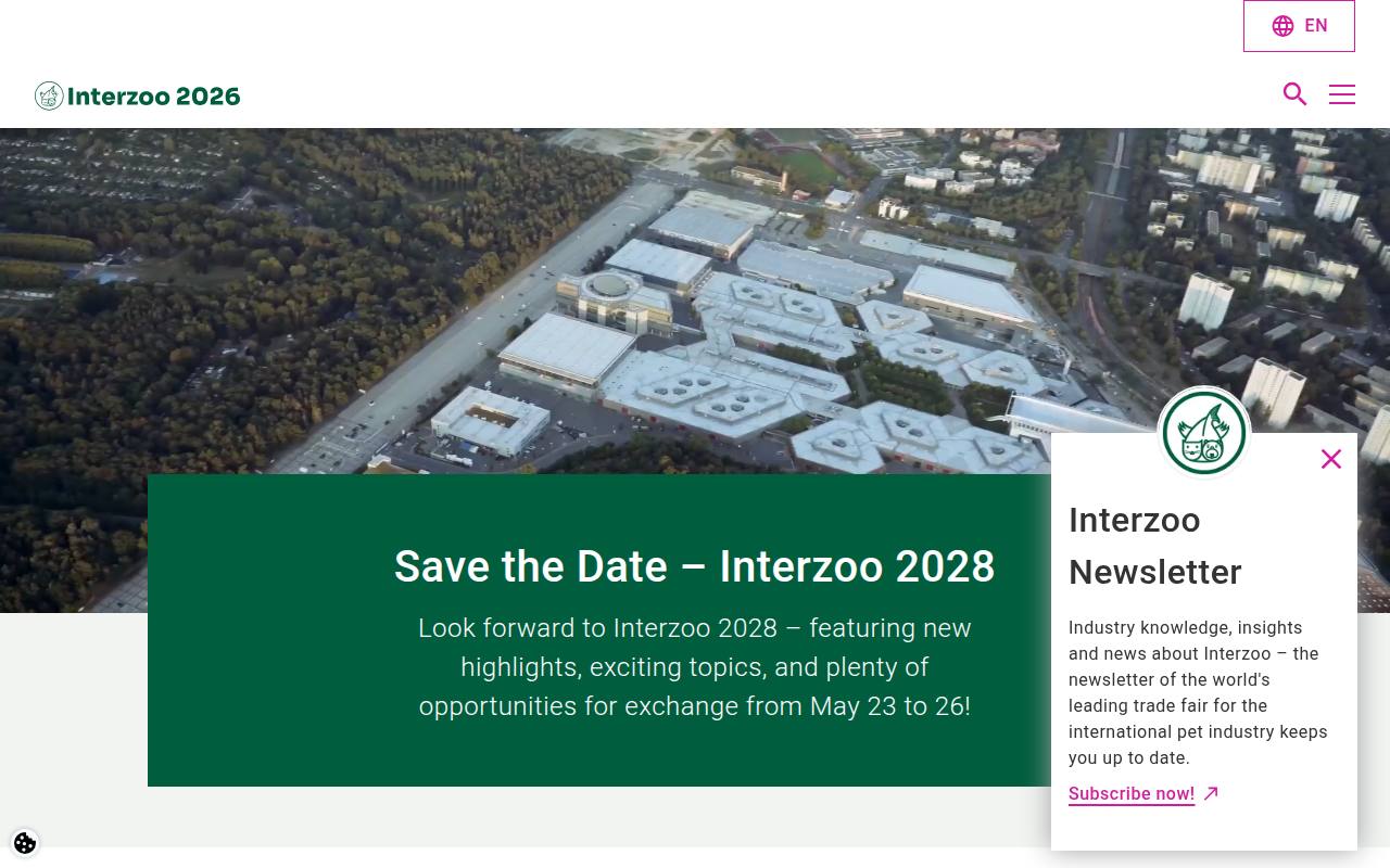 Strona targów Interzoo
