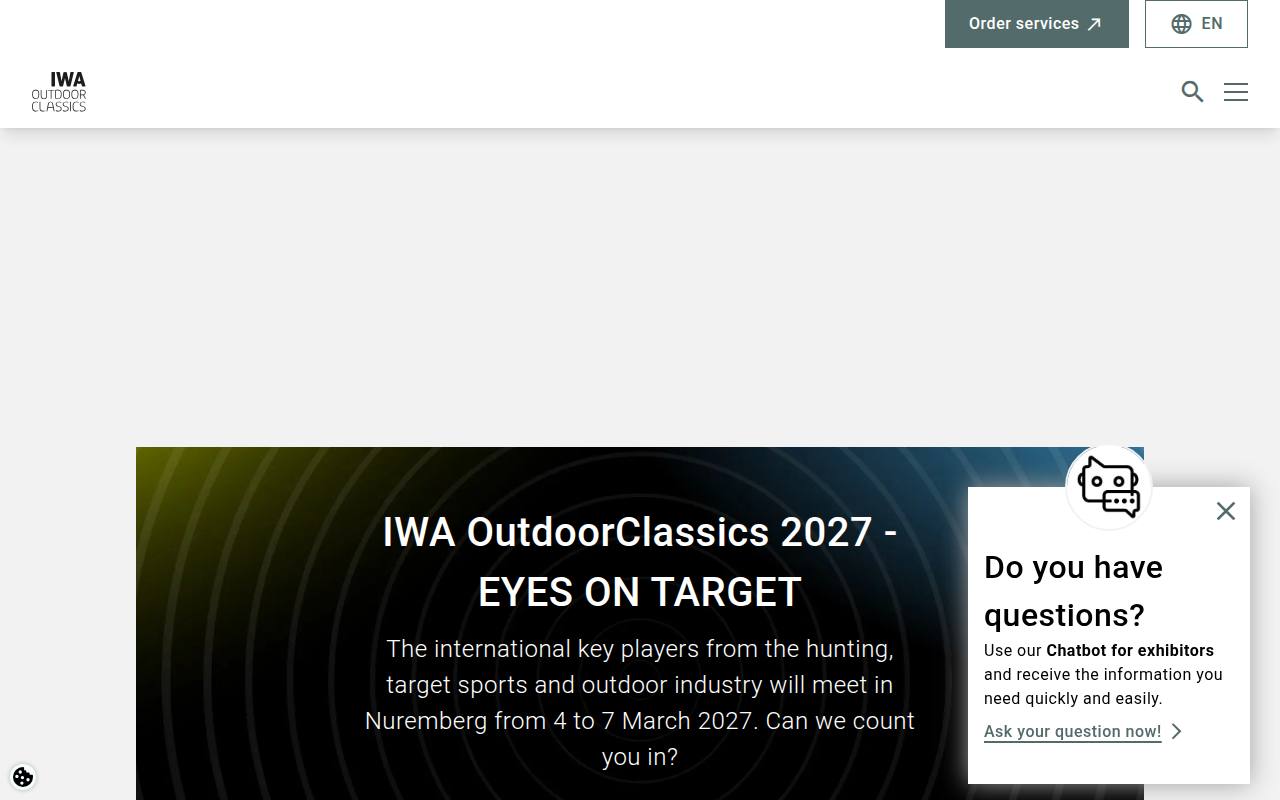 Strona targów IWA OutdoorClassics