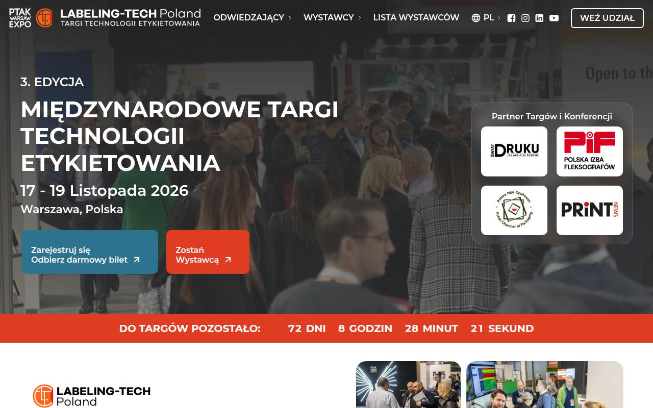 Strona targów Labeling-Tech Poland