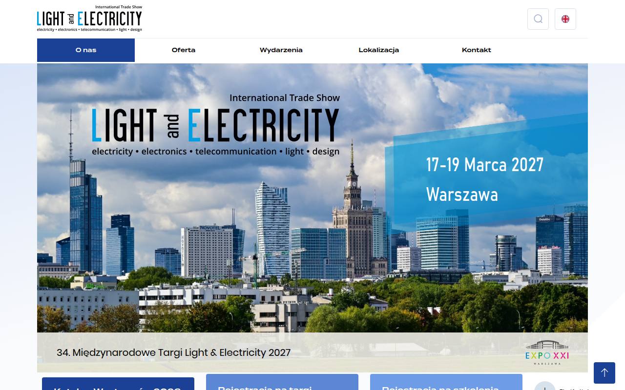 Strona targów LIGHT & ELECTRICITY