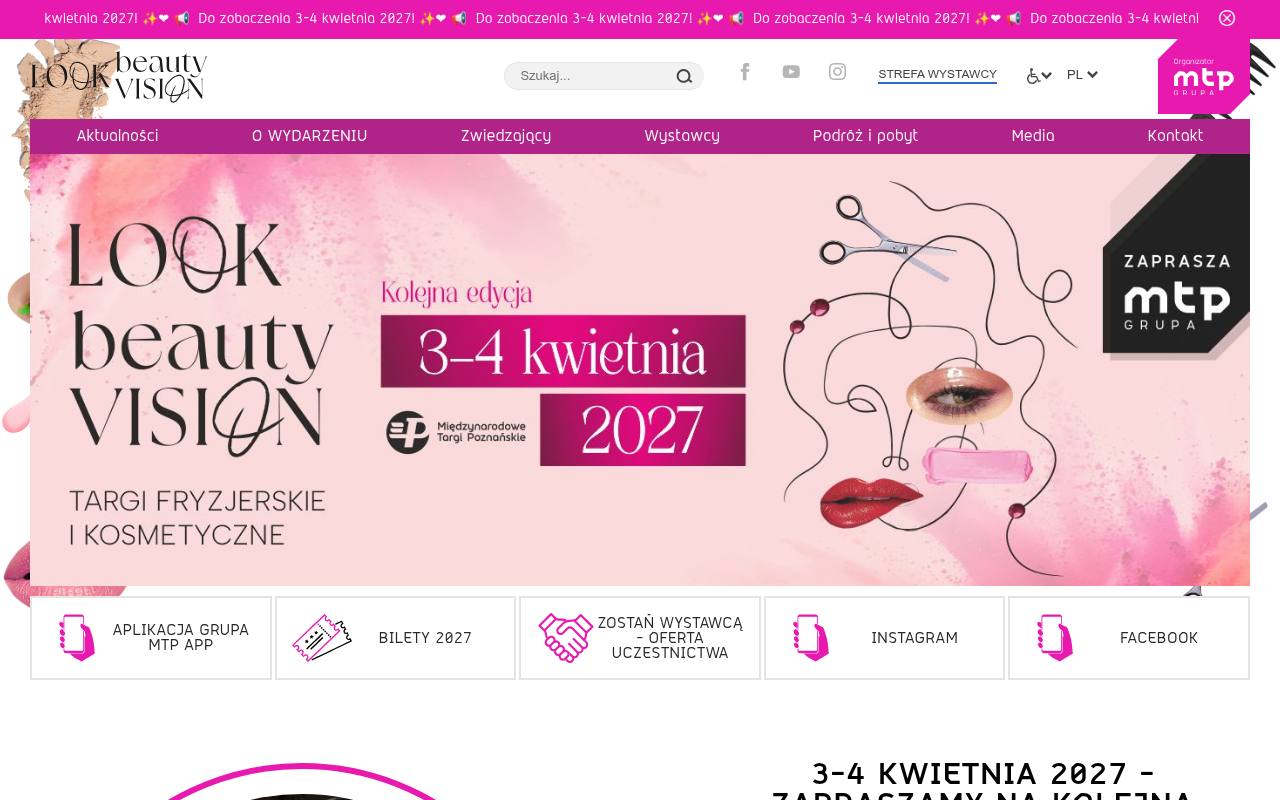 Strona targów LOOK & beautyVISION
