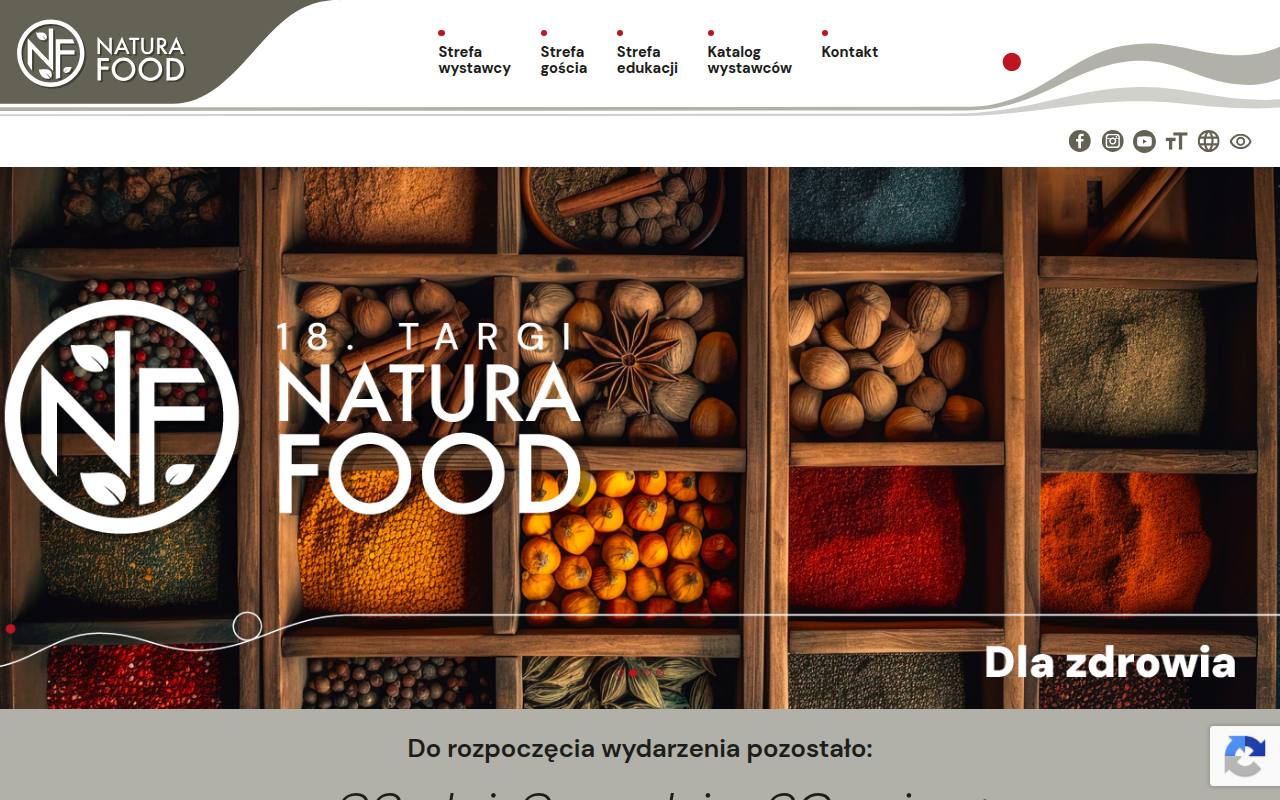 Strona targów NATURA FOOD & beECO