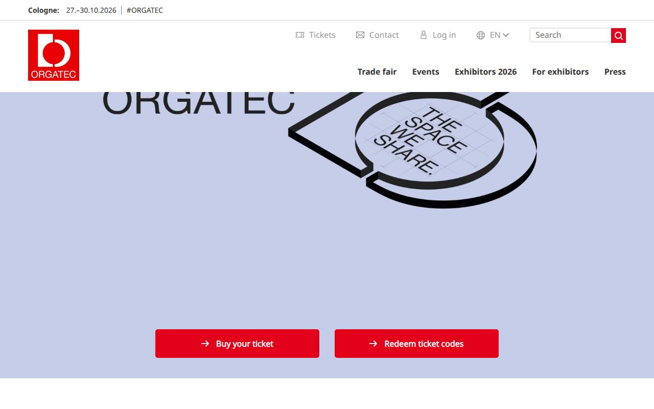 Strona targów ORGATEC