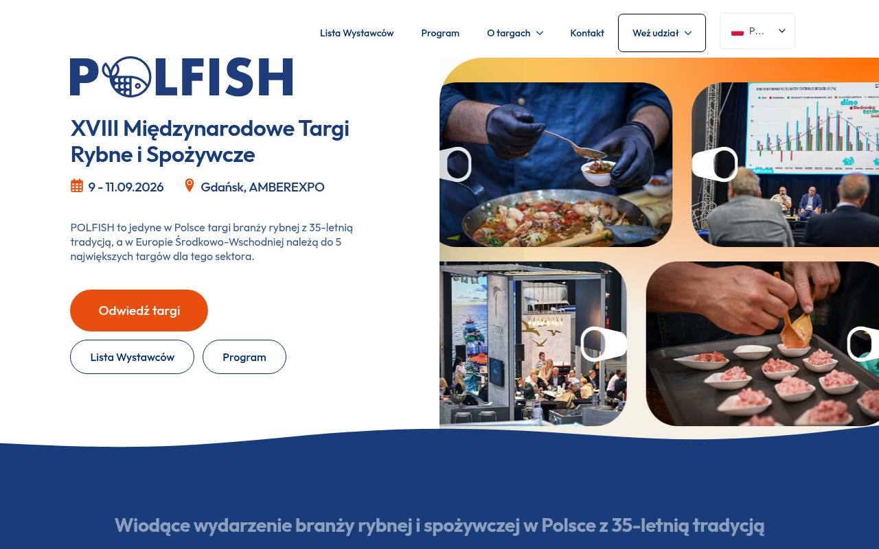 Strona targów POLFISH