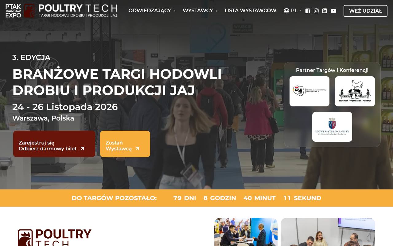 Strona targów Poultry Tech