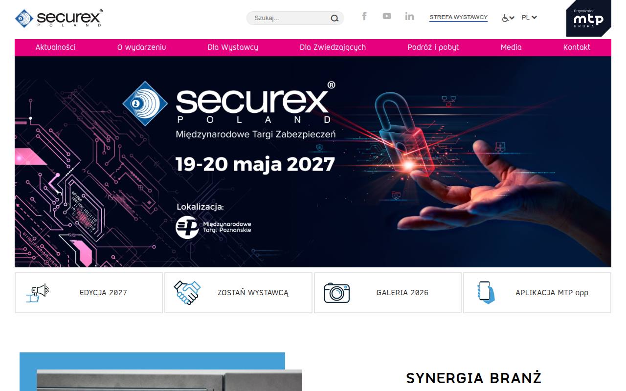 Strona targów SECUREX