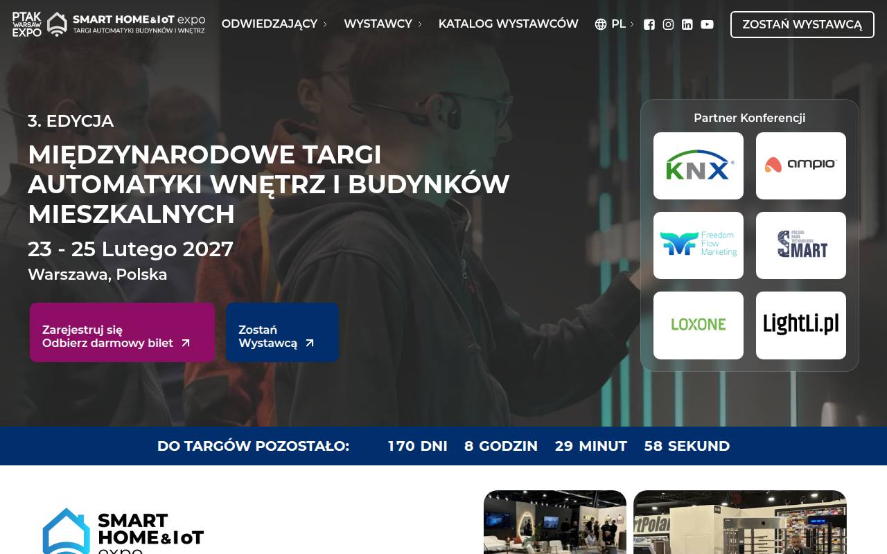 Strona targów Smart Home Expo