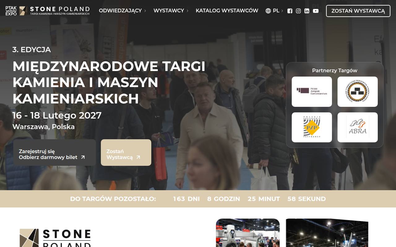 Strona targów Stone Poland