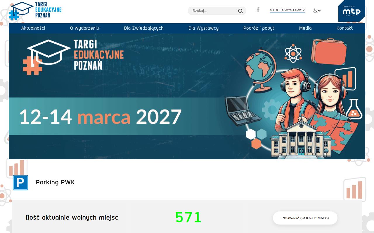 Strona targów Targi Edukacyjne Poznań