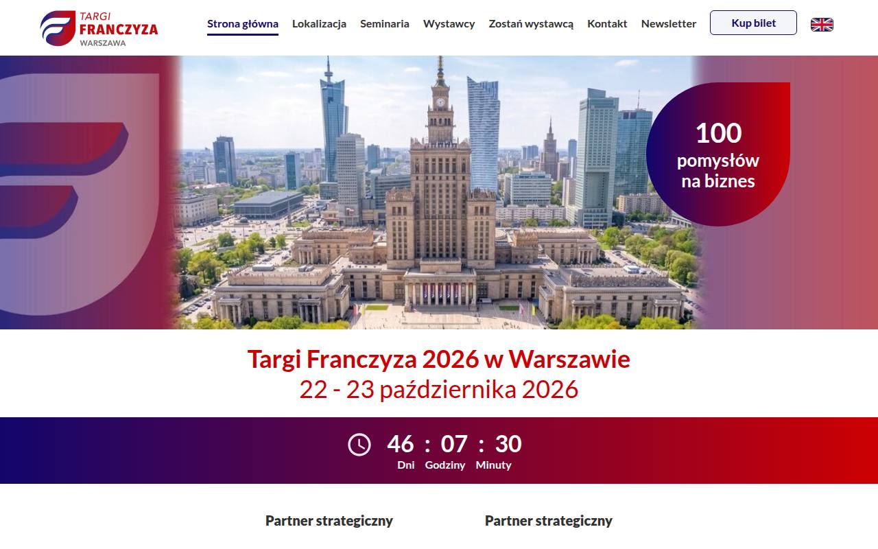 Strona targów Targi Franczyza